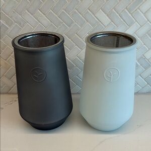 Modern Sprout Self-Watering Glass Planter Set